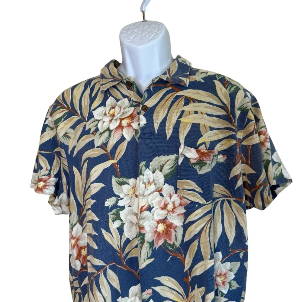 Polo Ralph Lauren 2011 Floral Polo Shirt XL Hawaiian Tropical Cruise Vacation